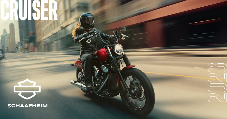 Cruiser Softail Modelle Modelljahr 2026 Street Bob, Low Rider S, Low Rider ST, Breakout, Fat Boy, Heritage Classic Harley-Shop Langer präsentiert die Cruiser Softail Modelle Modelljahr 2026: Street Bob, Fat Bob, Sport Glide, Breakout, Fat Boy, Heritage Classic